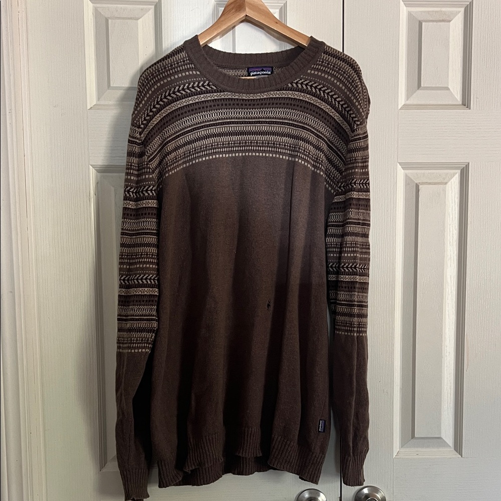 Patagonia Men's Brown Crewneck Sweater